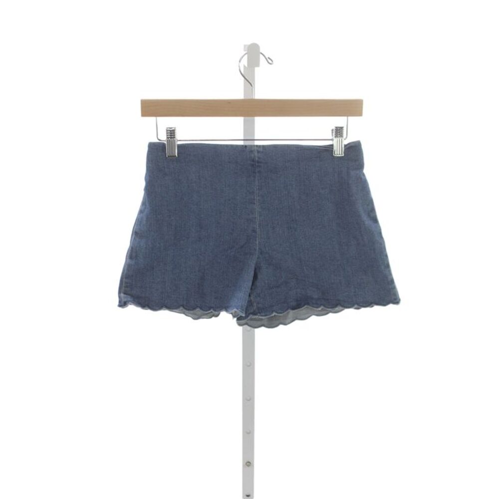 Alice + Olivia Womens Cut-Off Blue Cotton Shorts Size 0